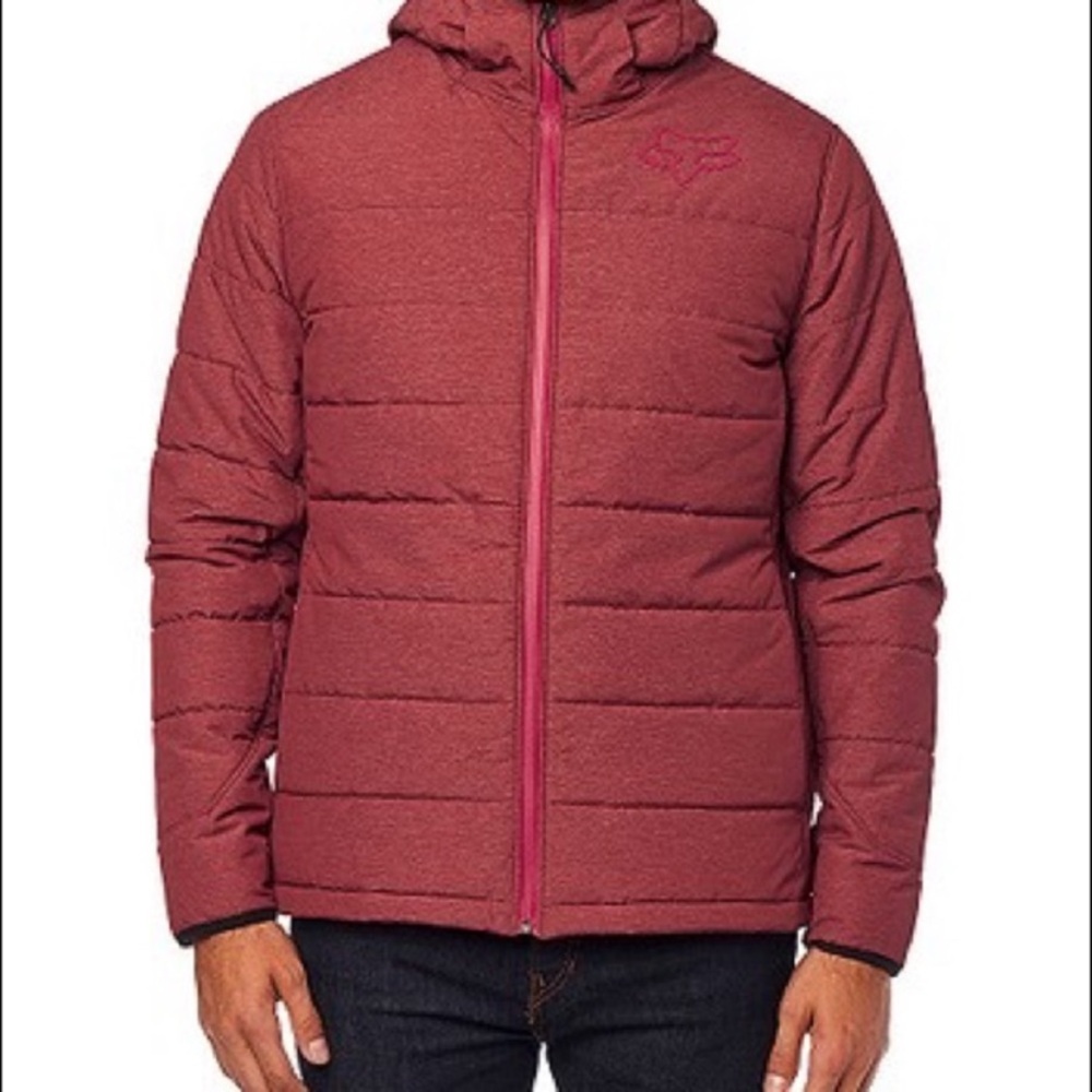 Fox Men's Red Puffer Jacket M
